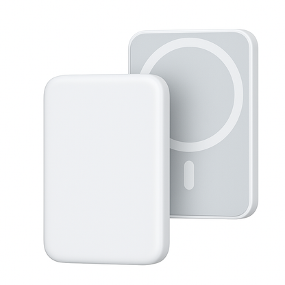3000 mAh Broton Wireless Power Bank - Super Sleek, Magnetic, Fast-Charging Battery Pack