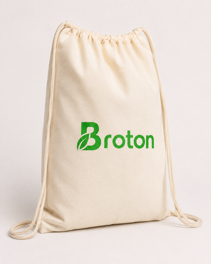 Unbleached Organic cotton drawstring backpack | Eco-friendly 100 % cotton clinch string bags