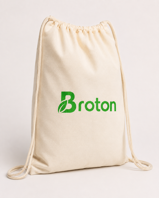 Unbleached Organic cotton drawstring backpack | Eco-friendly 100 % cotton clinch string bags