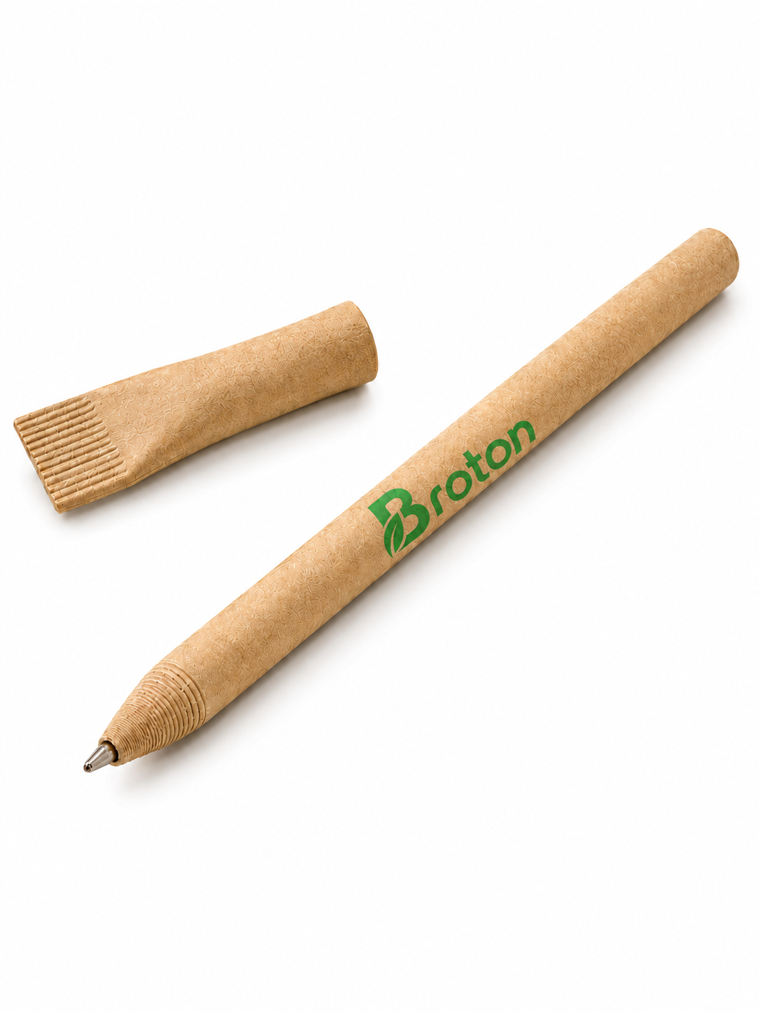 Recycled Cardboard Barrel Pen · Blue · Set of 2