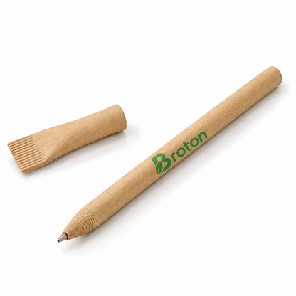 Recycled Paper Pen Blue - made from recycled brown paper, Eco-Friendly - (Set of 2)