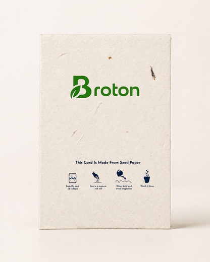 Seed Cover A6 Notebook | Plantable Notebooks after use made of ♻️ Recycled Paper