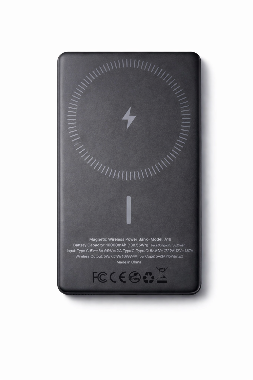 High-capacity Recyclable Aluminum Power Bank · 10,000mAh